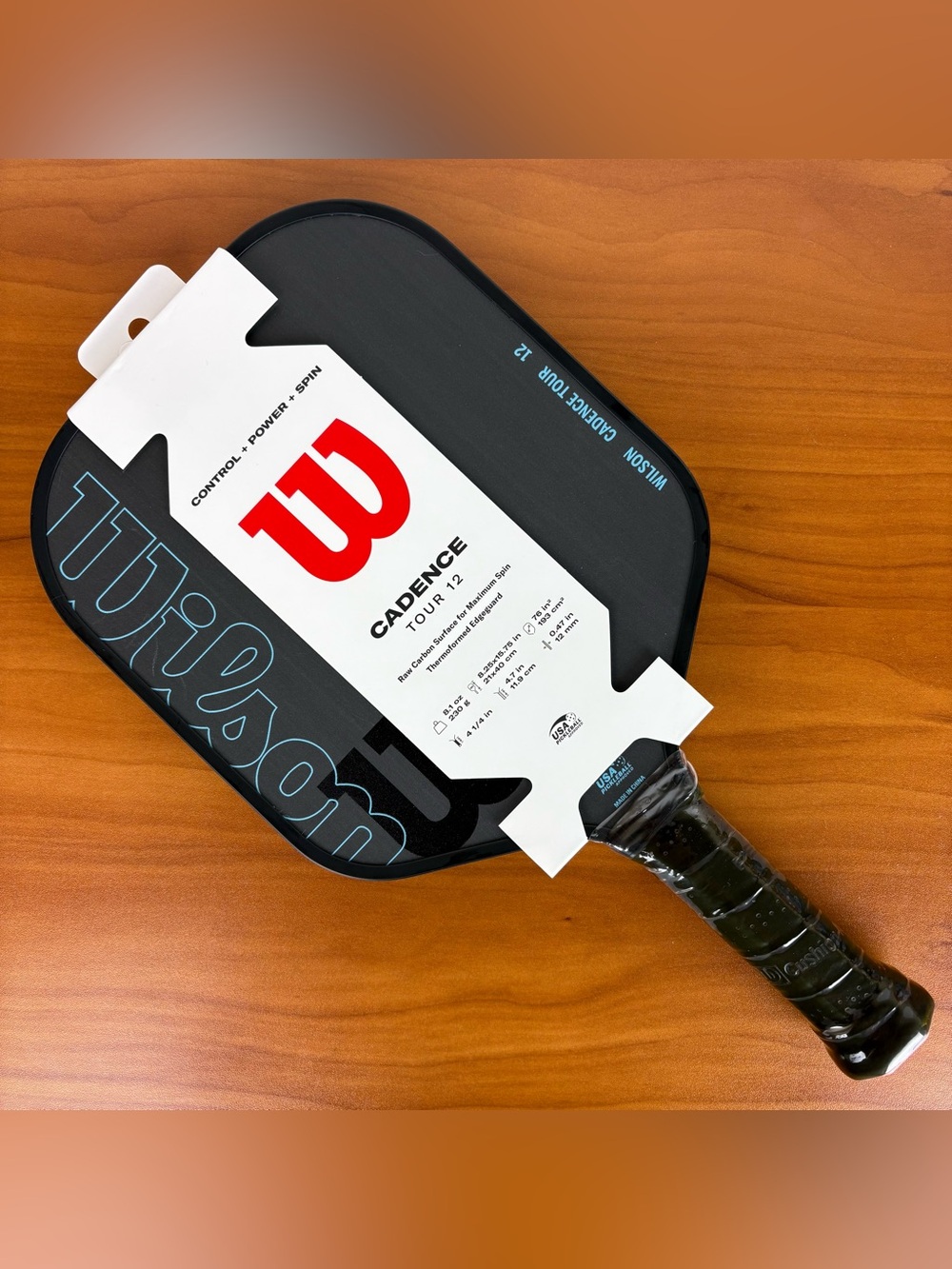 Wilson Cadence Tour 12 Carbon Surface Pickleball Paddle